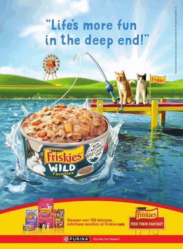 Friskies cat food commercial store
