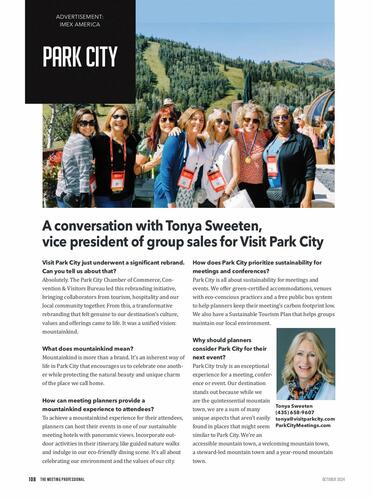 Park City Chamber of Commerce Convention and Visitors Bureau campaigns first seen Oct 2024.
