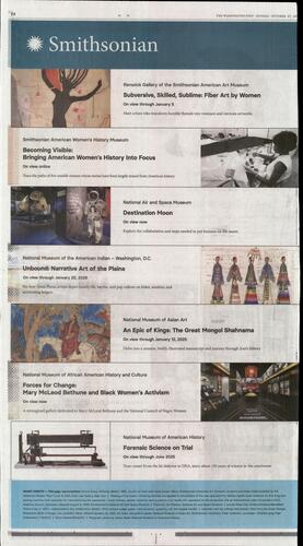 Smithsonian Institution campaigns first seen Oct 2024.