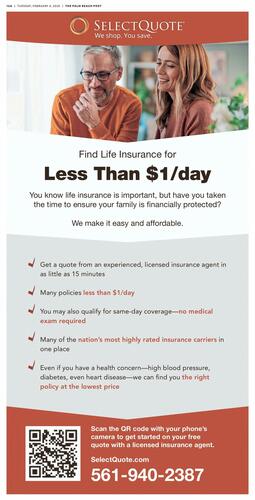 SelectQuote Insurance Services campaigns first seen Feb 2025.