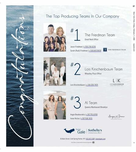 Daniel Gale Sotheby's International Realty campaigns first seen Feb 2025.