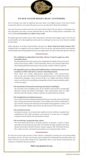 Boar's Head Brand campaigns first seen Feb 2025.