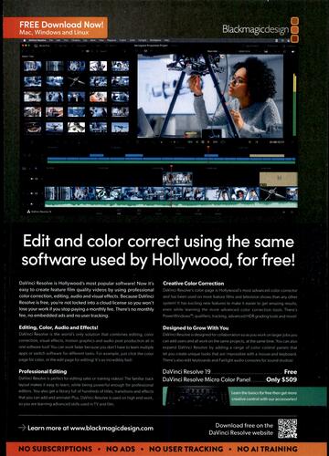 Blackmagic Design Pty campaigns first seen Mar 2025.