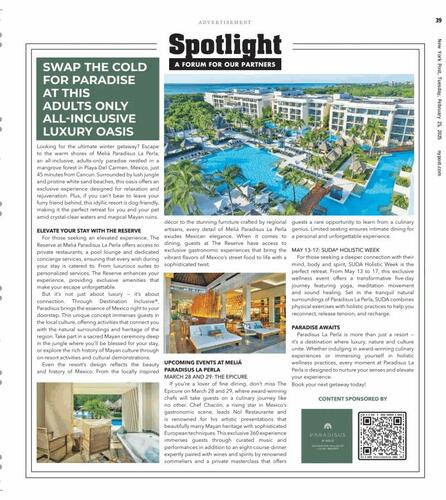 Paradisus by Melia campaigns first seen Feb 2025.