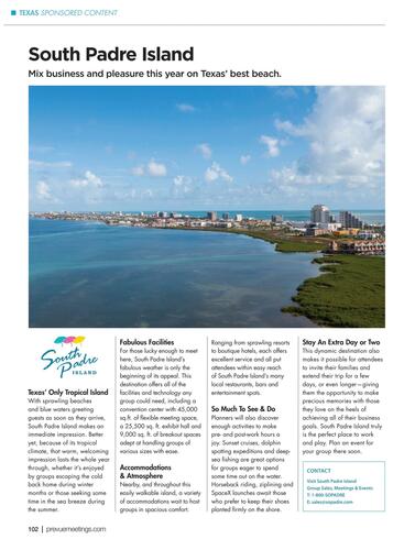 South Padre Island Convention Center & CVB campaigns first seen Mar 2025.
