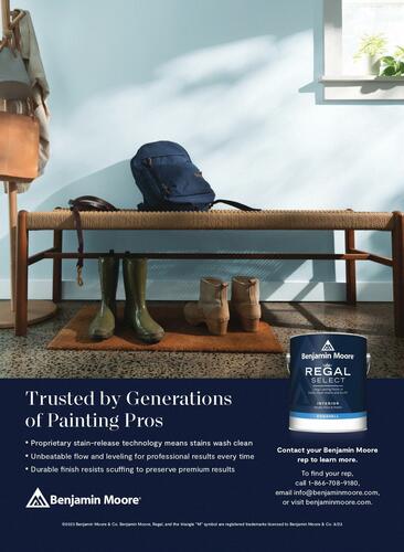 Benjamin Moore campaigns first seen Apr 2025.