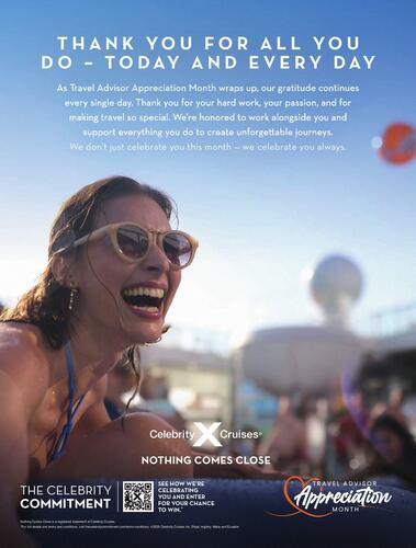 Celebrity Cruises campaigns first seen May 2025.