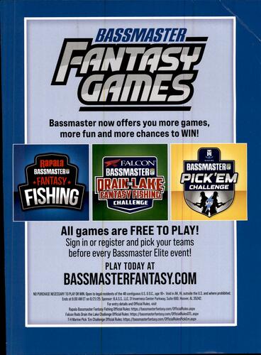 Bassmaster Magazine campaigns first seen Jun 2025.