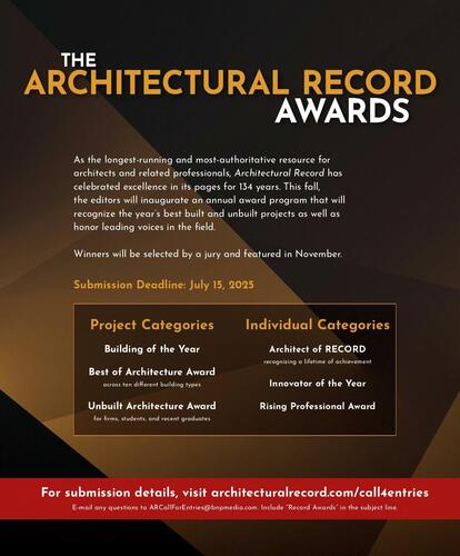 Architectural Record campaigns first seen Jun 2025.
