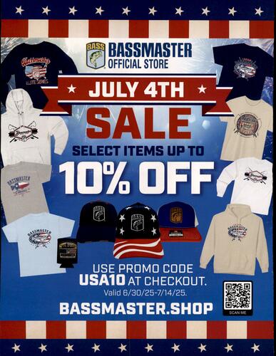 Bassmaster Magazine campaigns first seen Jul 2025.