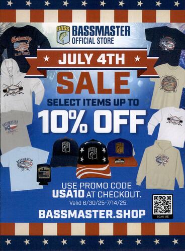Bassmaster Magazine campaigns first seen Jul 2025.