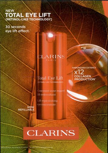 Clarins Face campaigns first seen Sep 2025.