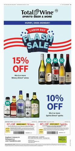 Total Wine & More campaigns first seen Aug 2025.