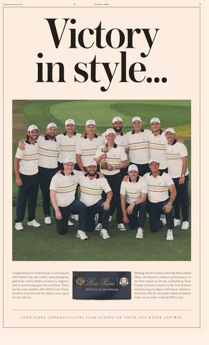 Loro Piana campaigns first seen Sep 2025.