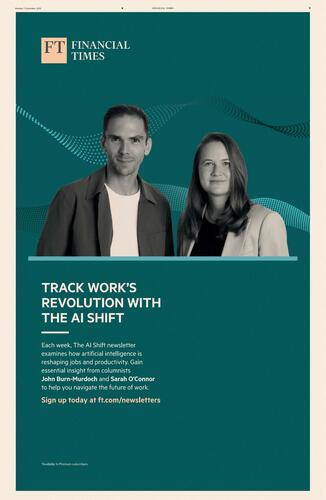 The Financial Times campaigns first seen Nov 2025.