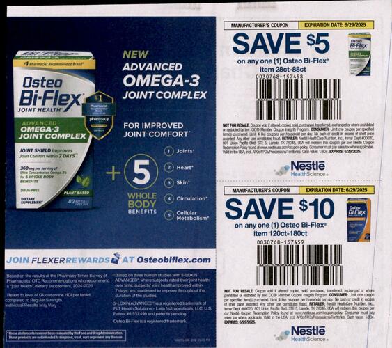 Osteo Bi-Flex campaigns first seen Jun 2025.