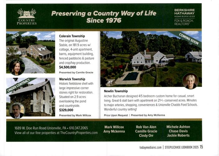 Berkshire Hathaway HomeServices Fox & Roach, Realtors campaigns first seen Apr 2025.