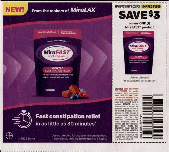 MiraLAX campaigns first seen Jun 2025.