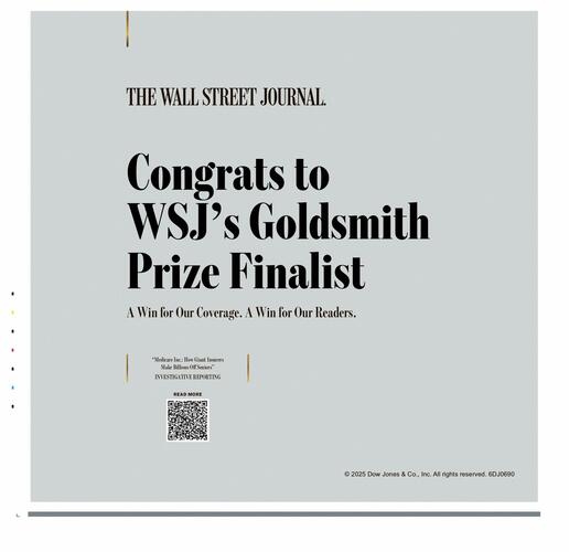 The Wall Street Journal campaigns first seen Mar 2025.