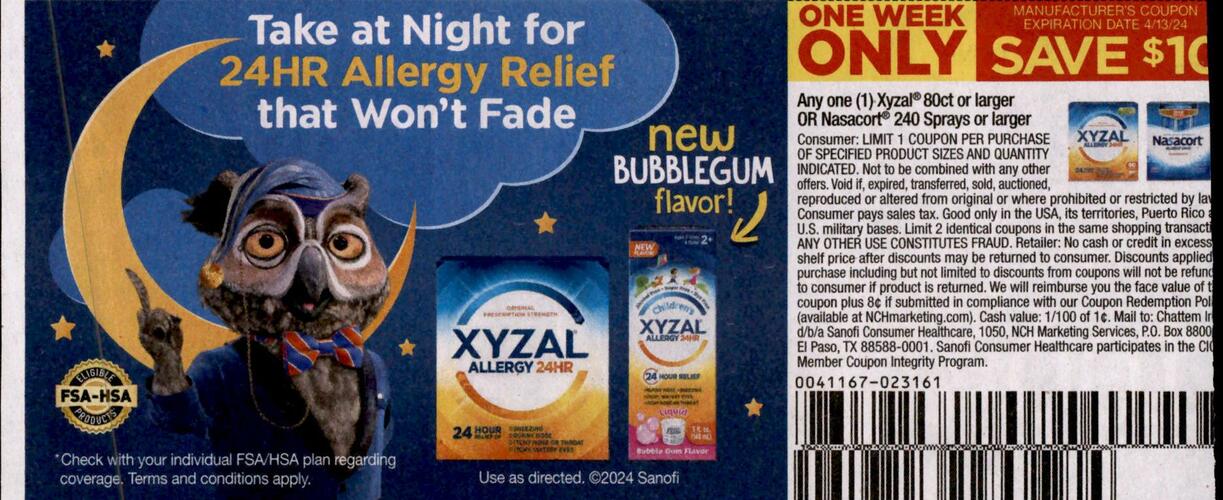 Xyzal | Advertising Profile | See Their Ad Spend! | MediaRadar