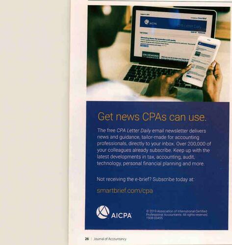 AICPA American Institute of Certified Public Accountants | Advertising ...