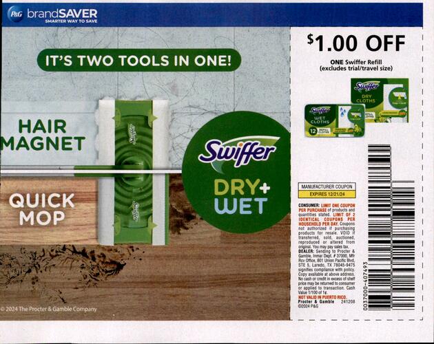 Swiffer campaigns first seen Dec 2024.