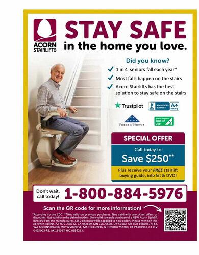 Acorn Stairlifts campaigns first seen Nov 2025.