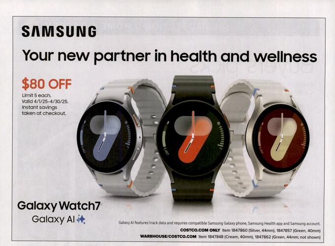 Samsung Smartwatches campaigns first seen Apr 2025.
