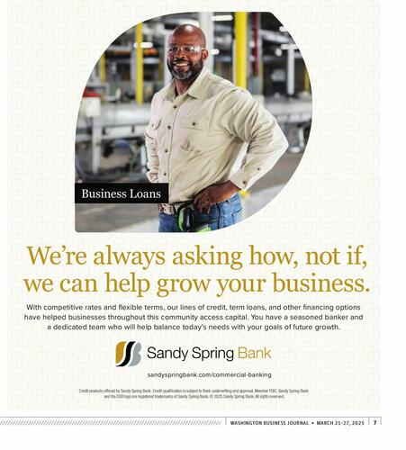 Sandy Spring Bank campaigns first seen Mar 2025.