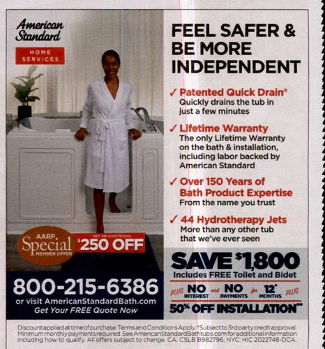 American Standard campaigns first seen Jan 2025.