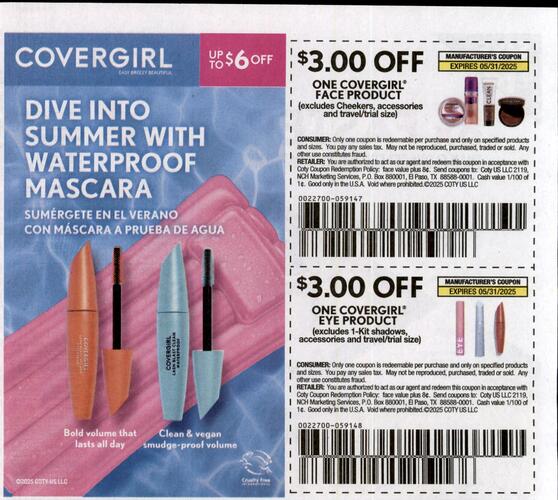 CoverGirl campaigns first seen May 2025.