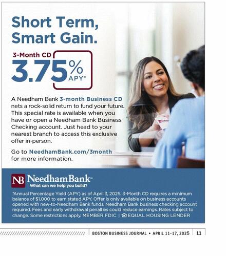 Needham Bank campaigns first seen Apr 2025.