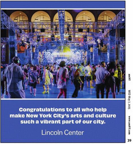 Lincoln Center for the Performing Arts campaigns first seen May 2025.