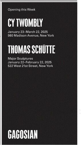 Gagosian campaigns first seen Jan 2025.