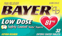 Bayer Aspirin Regimen Low Dose